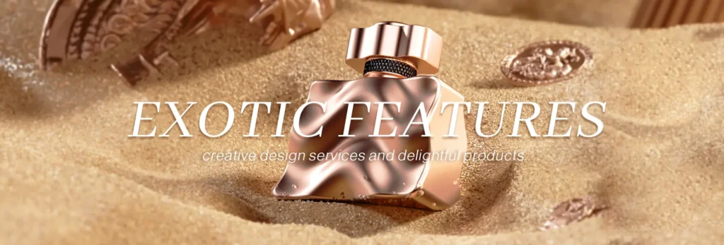 Jarsking's luxury perfume bottles feature Middle Eastern-inspired design