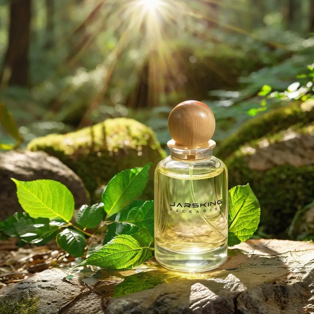 Jarsking's refillable perfume bottle with nature design
