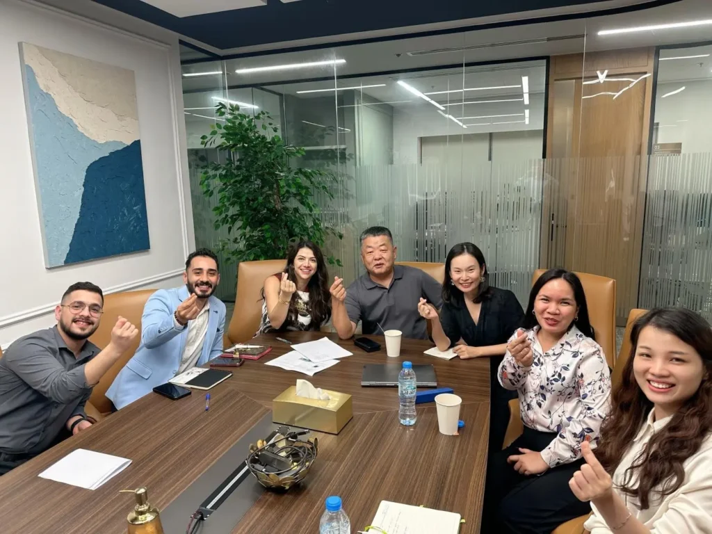 Some members of the Middle East branch team -Jarsking Group