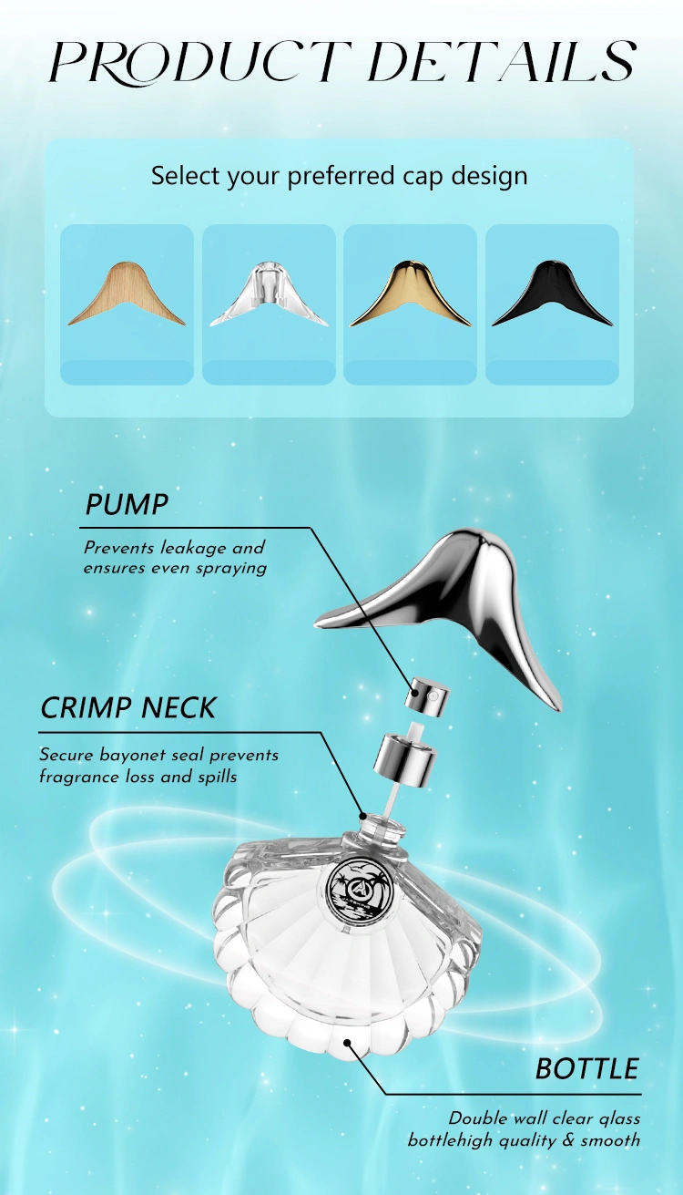 Custom seashell bottle manufacturer