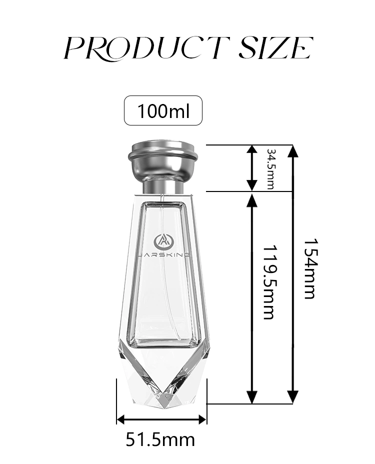 Crimp neck perfume bottle