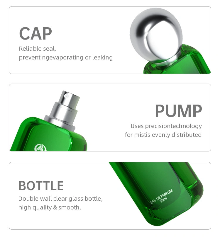 Elegant empty perfume bottles