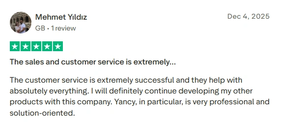 5stars from Home Fragrance Industry customer