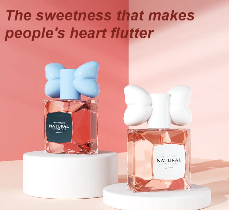 Custom perfume bottle with white cap