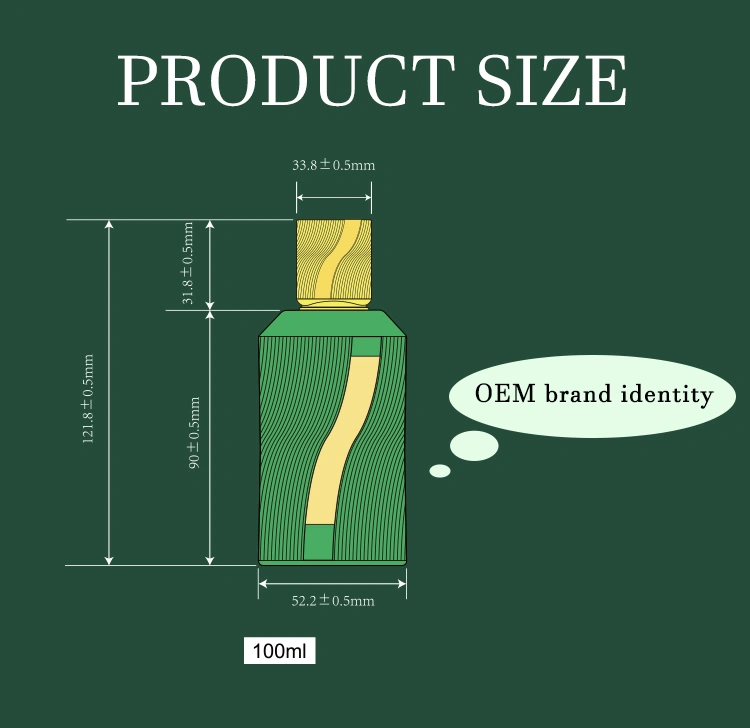 Unique empty perfume bottle