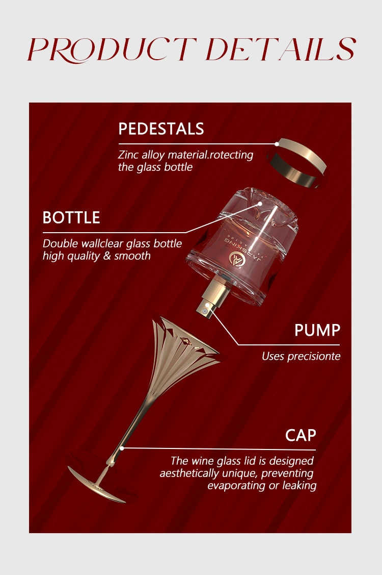 Perfume bottle with stand