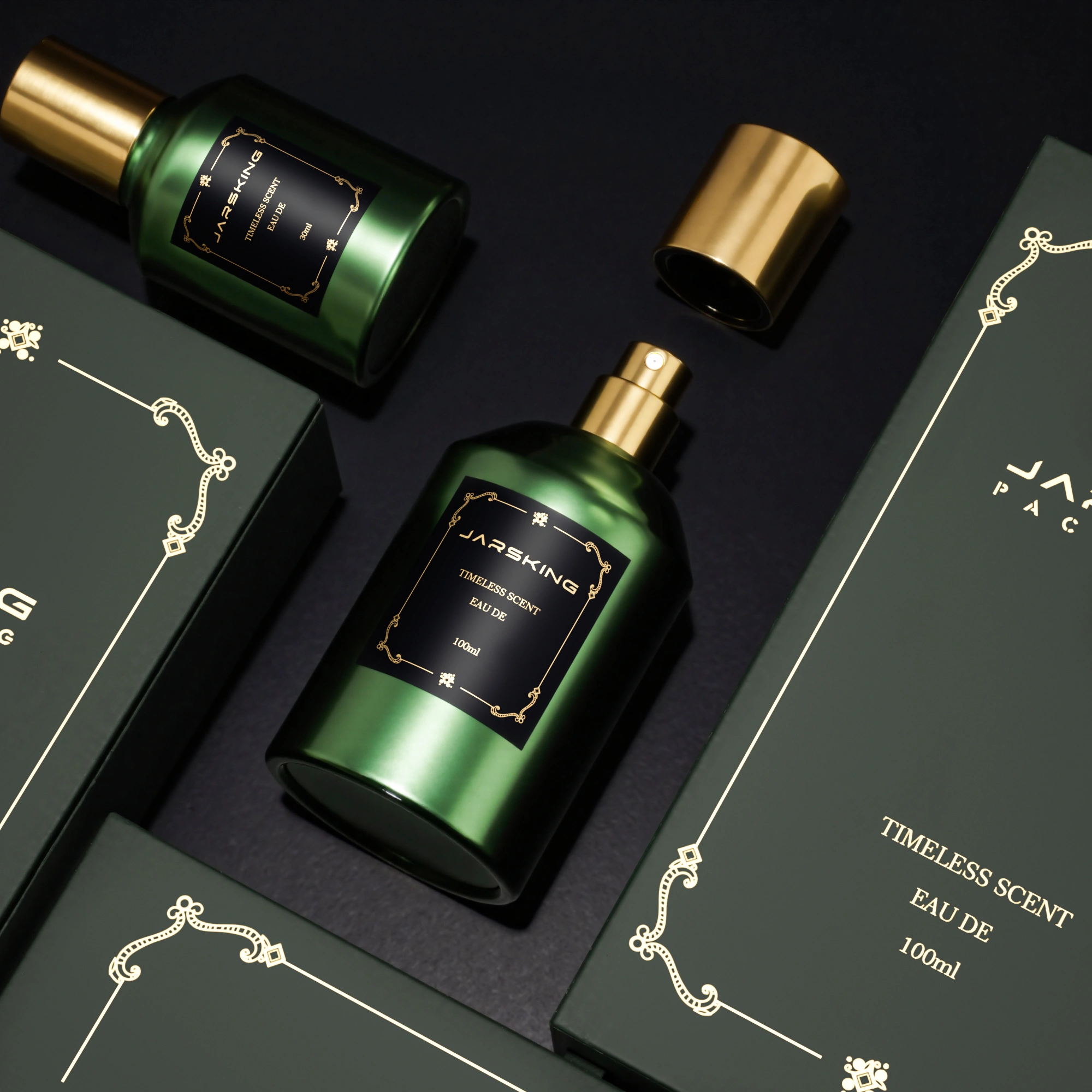 Electroplated perfume bottles