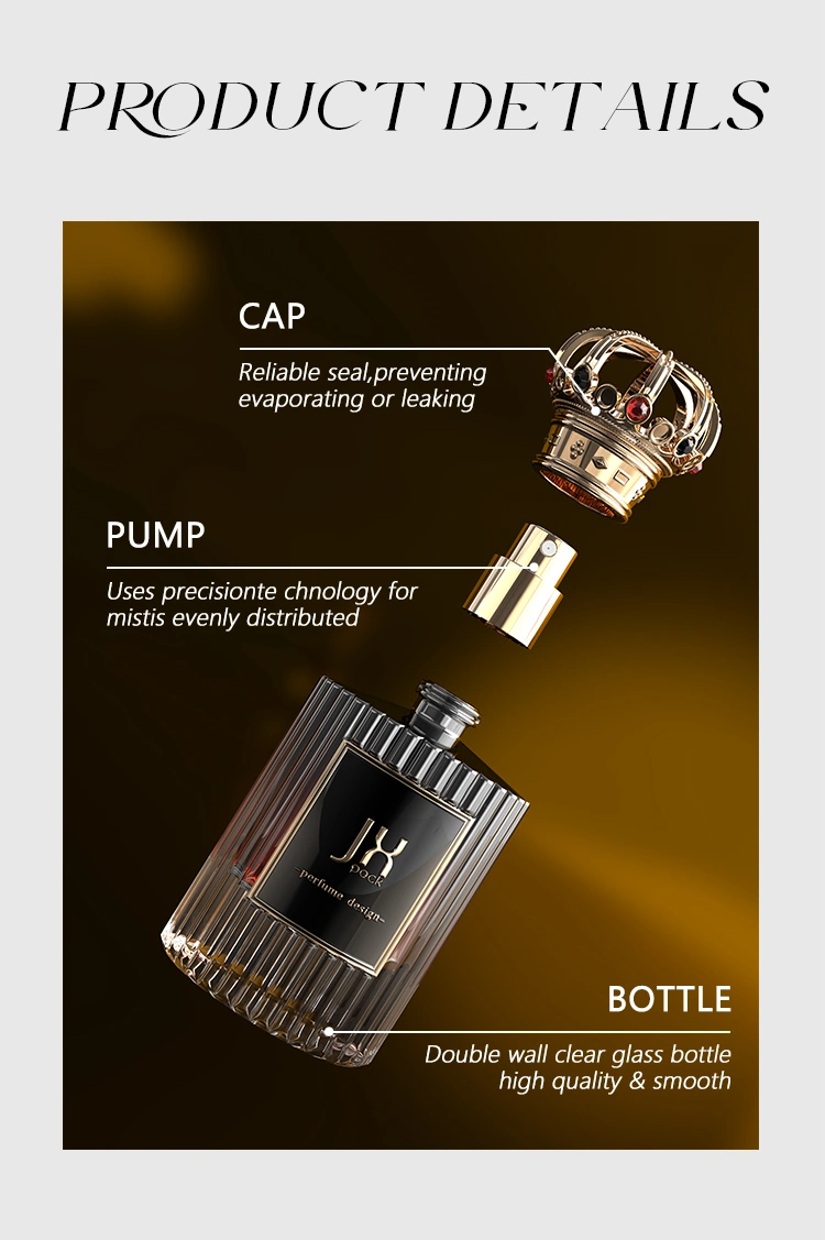 Premium perfume bottle with jewel cap