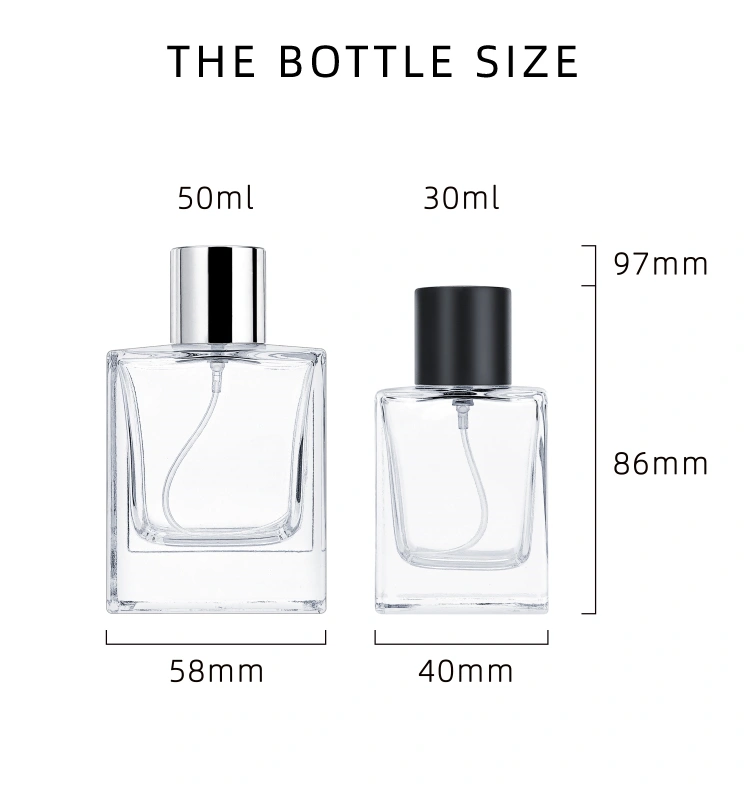 50ml glass spray bottles for perfume
