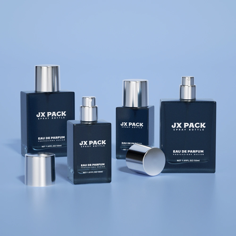 Blue gradient fragrance packaging