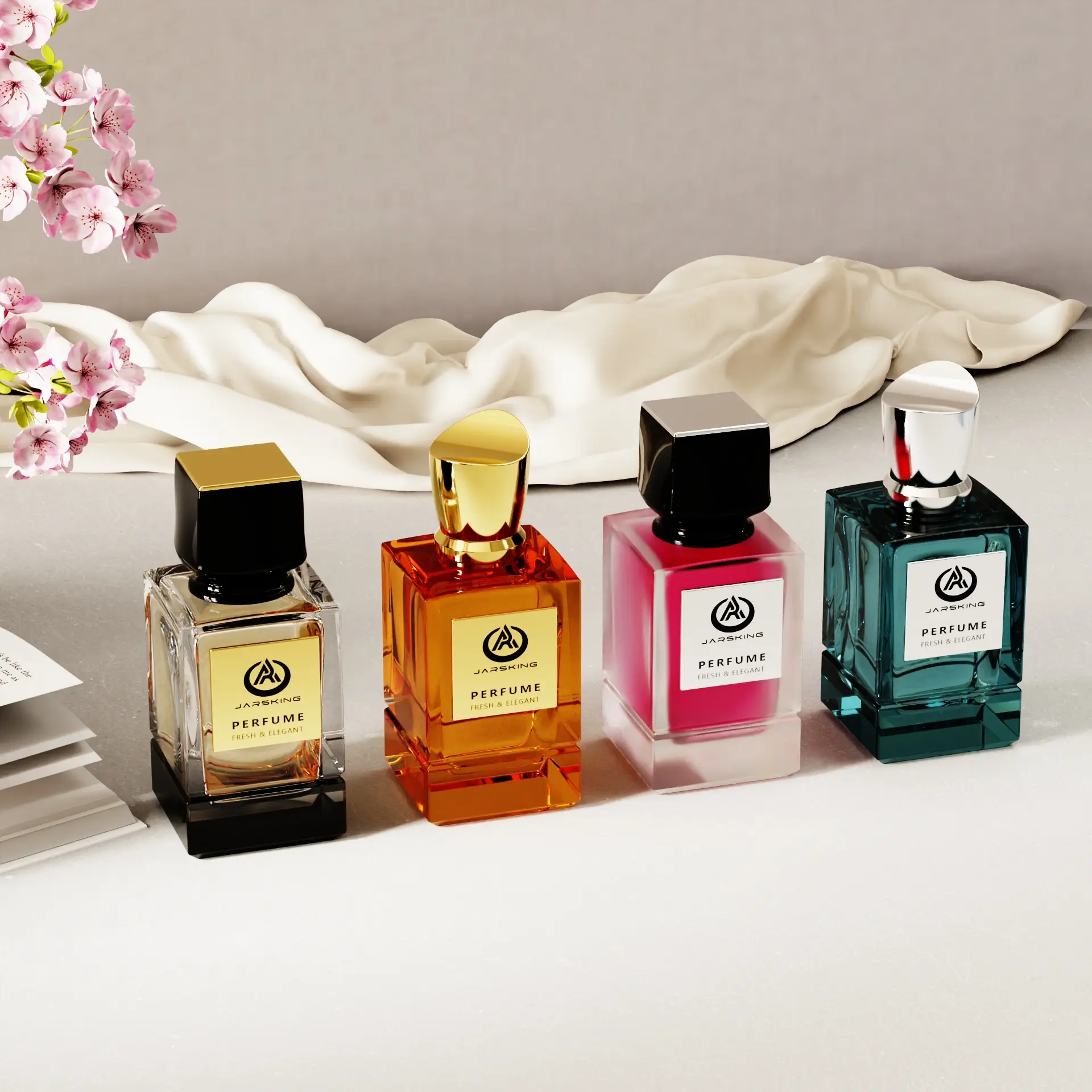 Custom square perfume bottles