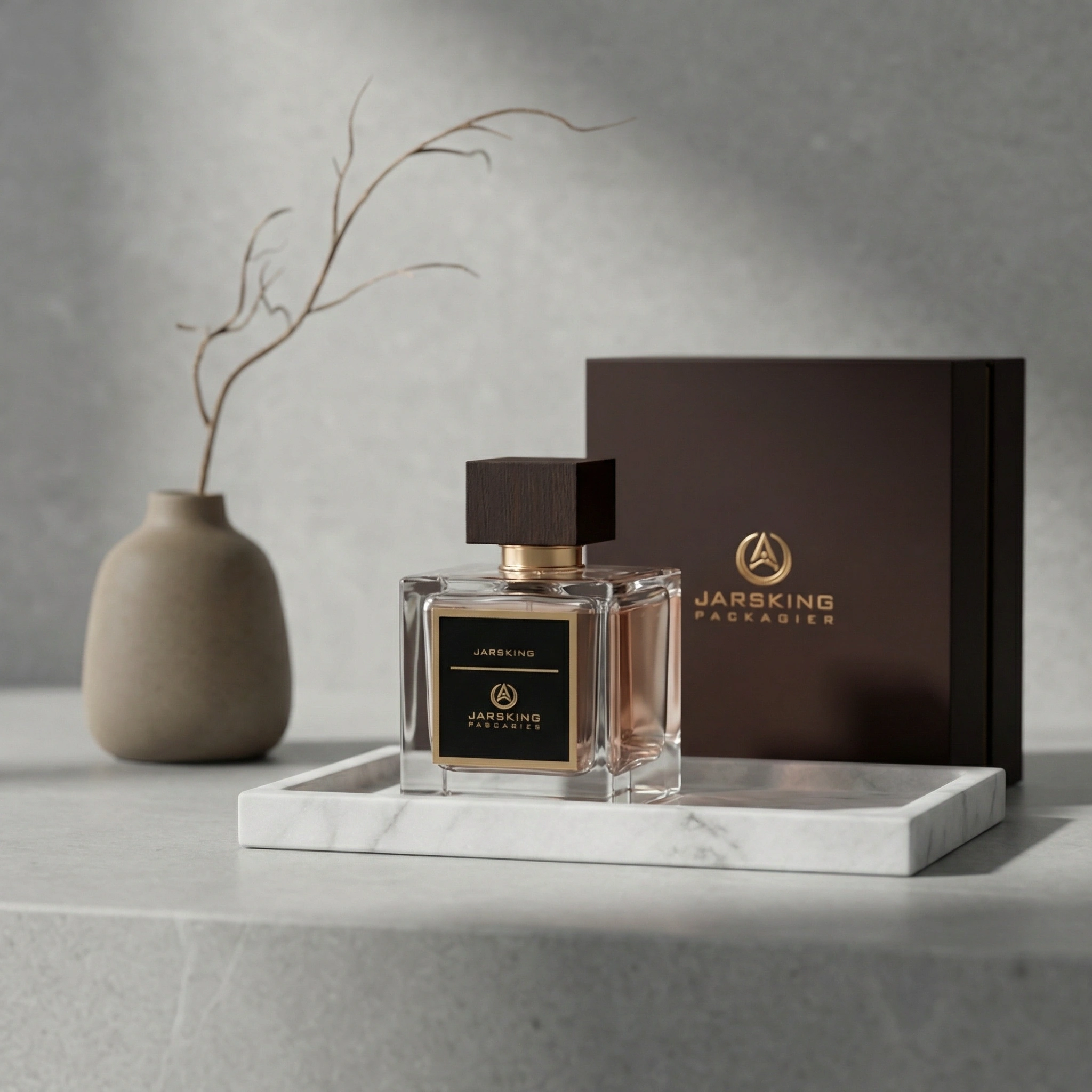 Luxury perfume bottle and box set