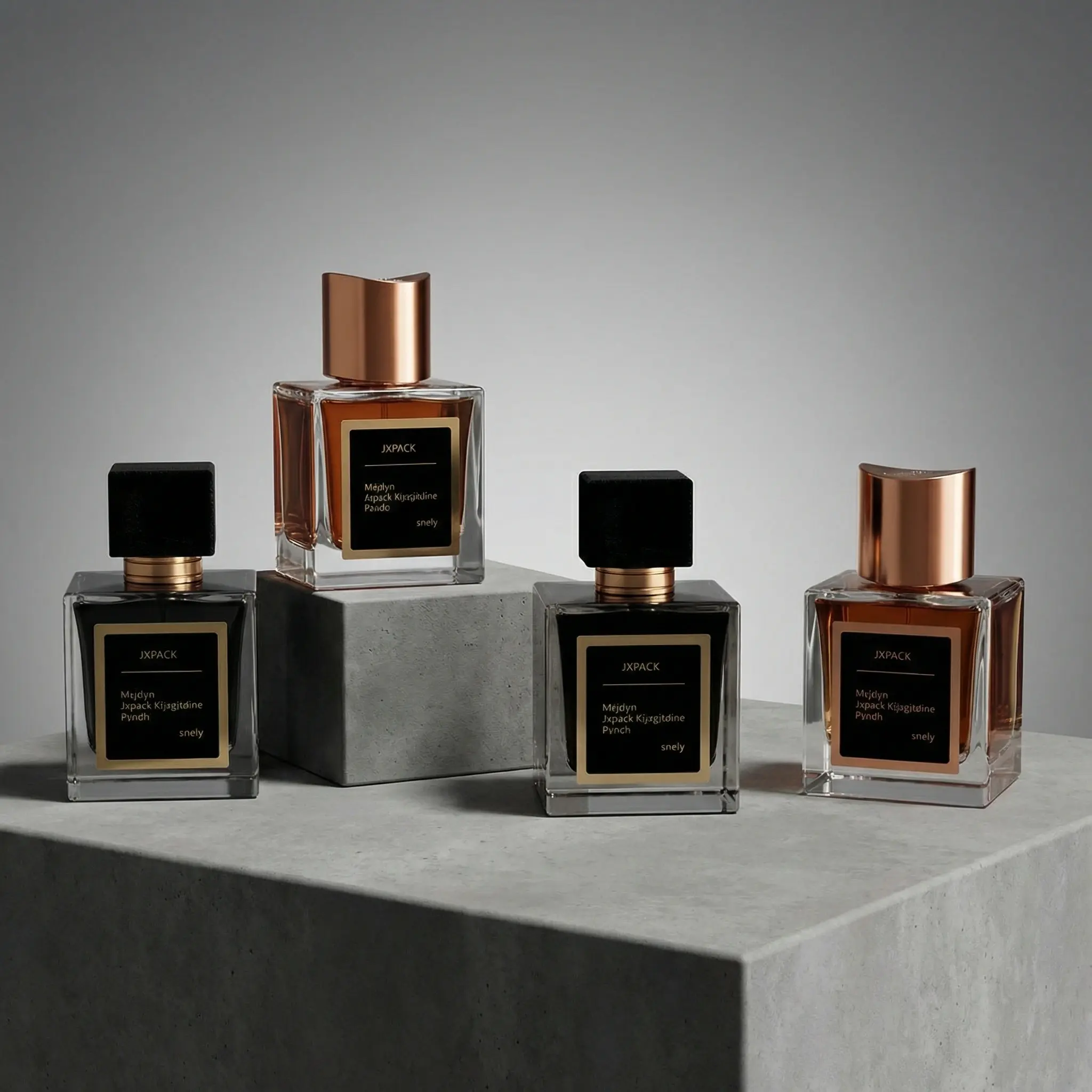 Thick base square fragrance bottle