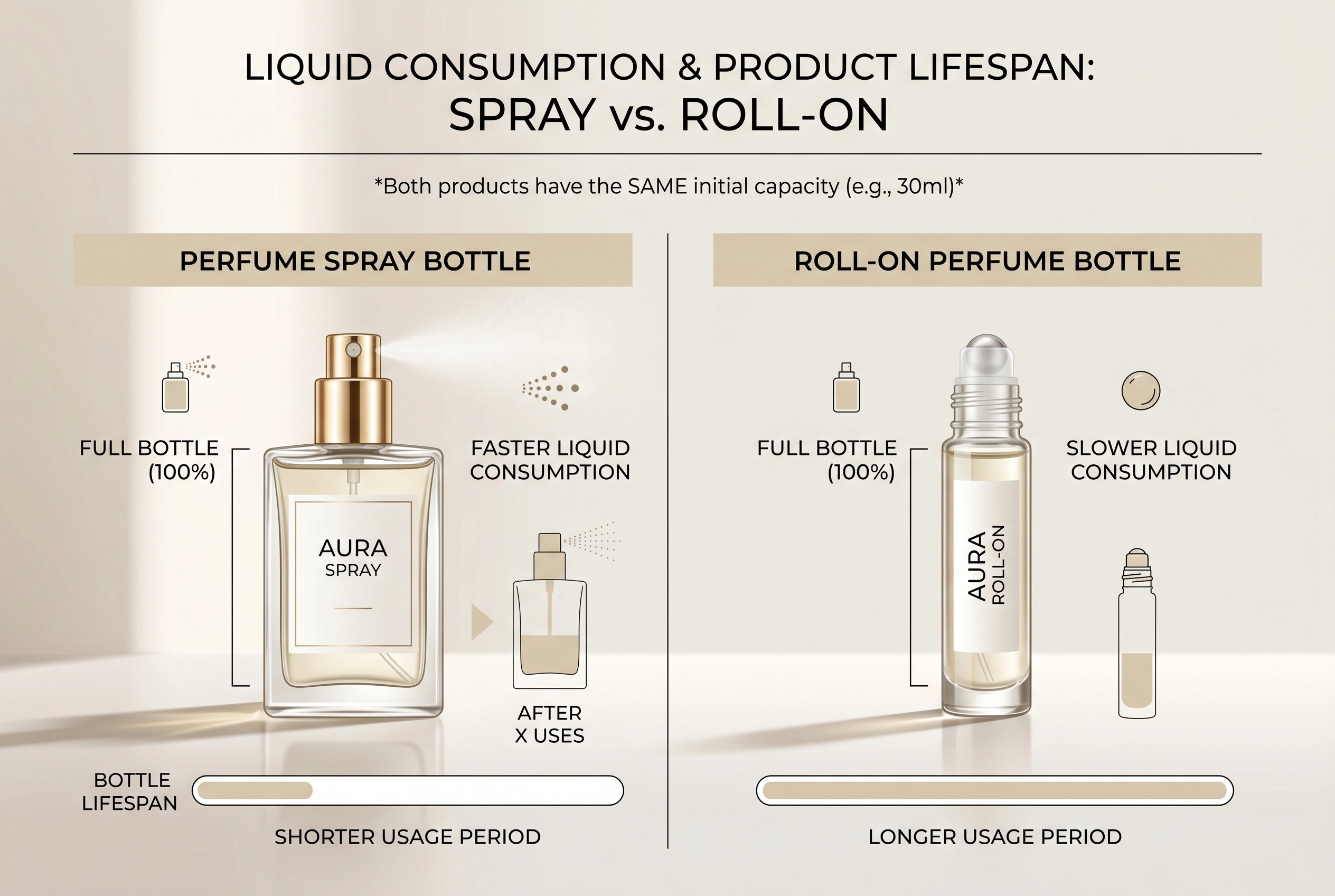 LIQUID CONSUMPTION & PRODUCT LIFESPAN