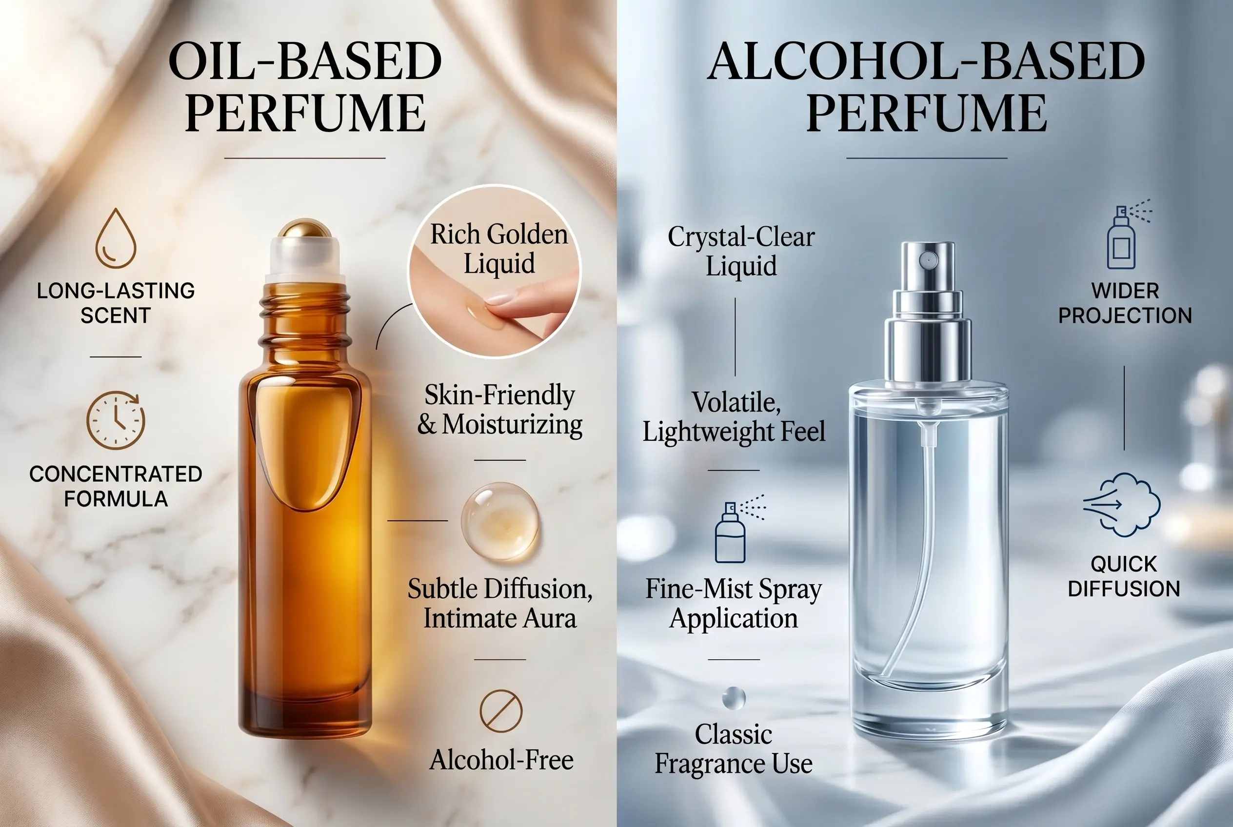 Oil vs. Alcohol perfume