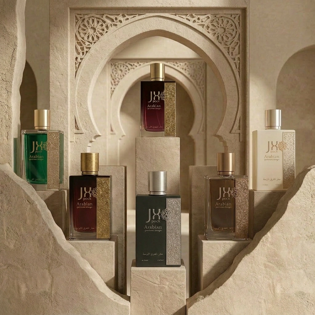 Luxury Middle Eastern fragrance bottles