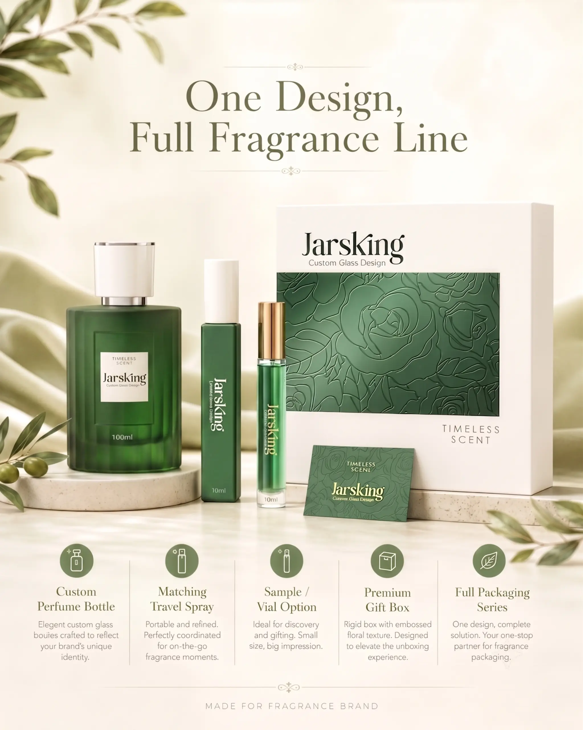 custom full fragrance line packaging