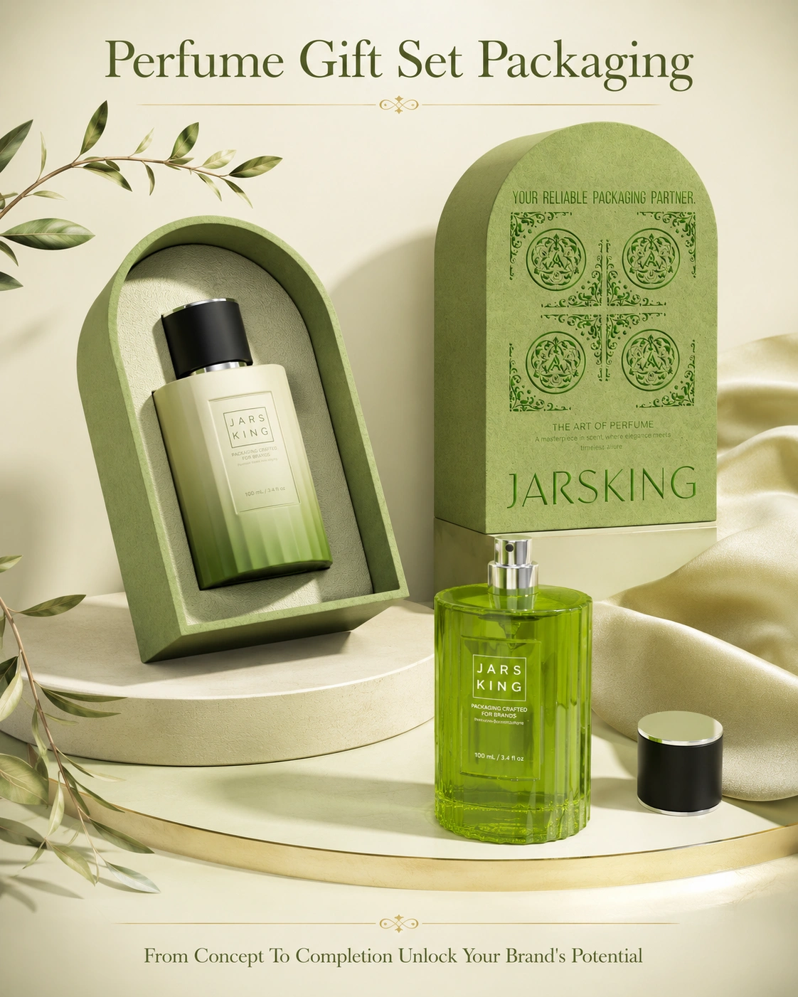 Custom perfume gift set packaging