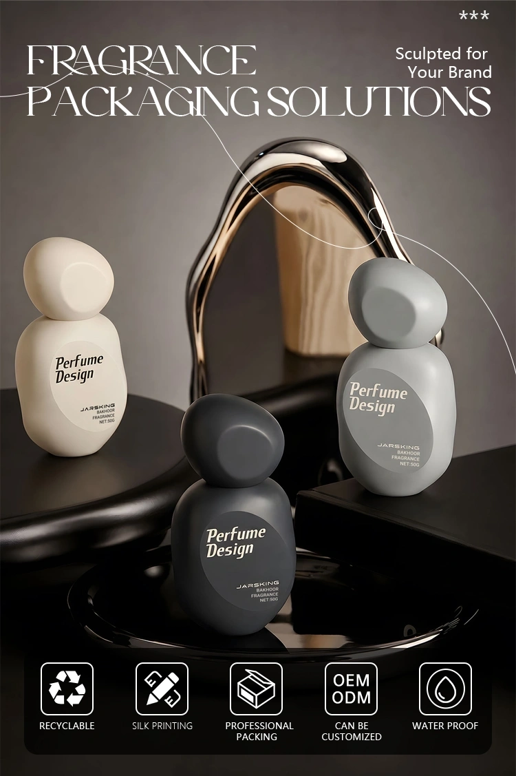 Luxury organic fragrance bottles