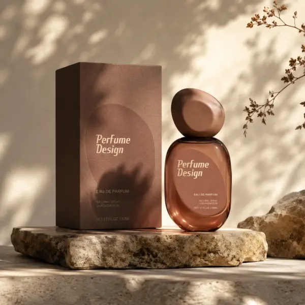 Minimalist niche perfume bottle design