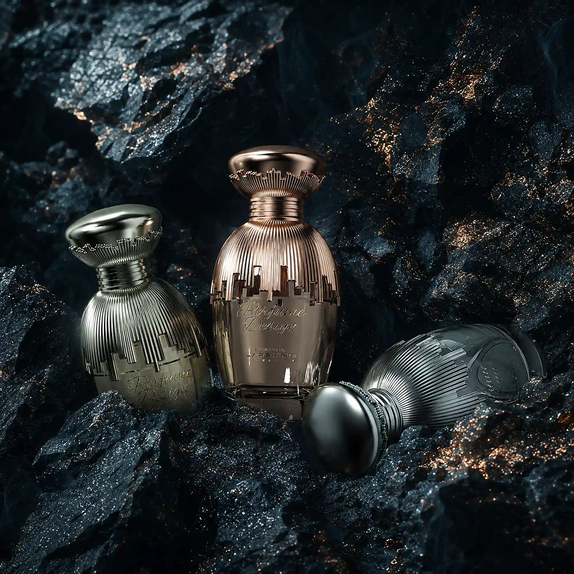 amber glass perfume bottle custom