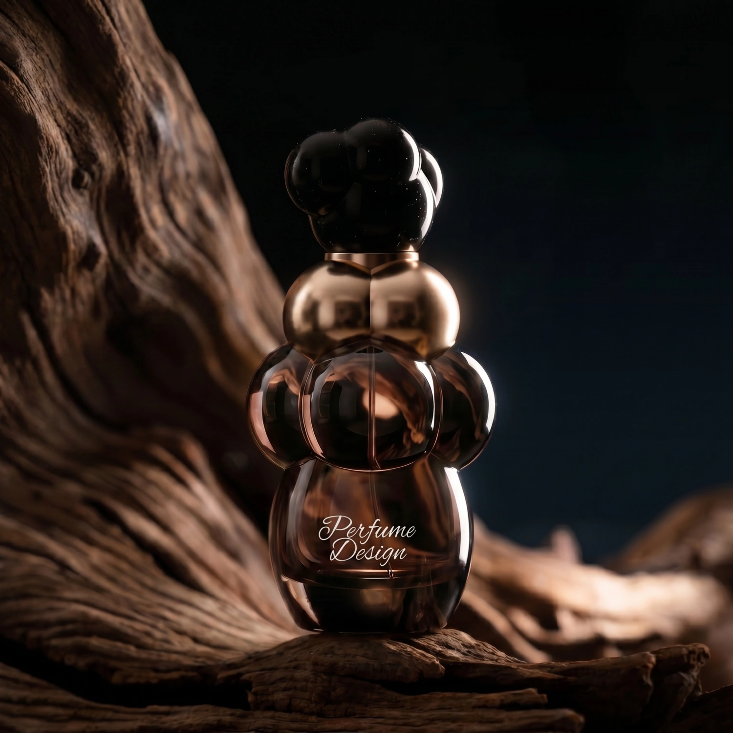artistic glass perfume packaging