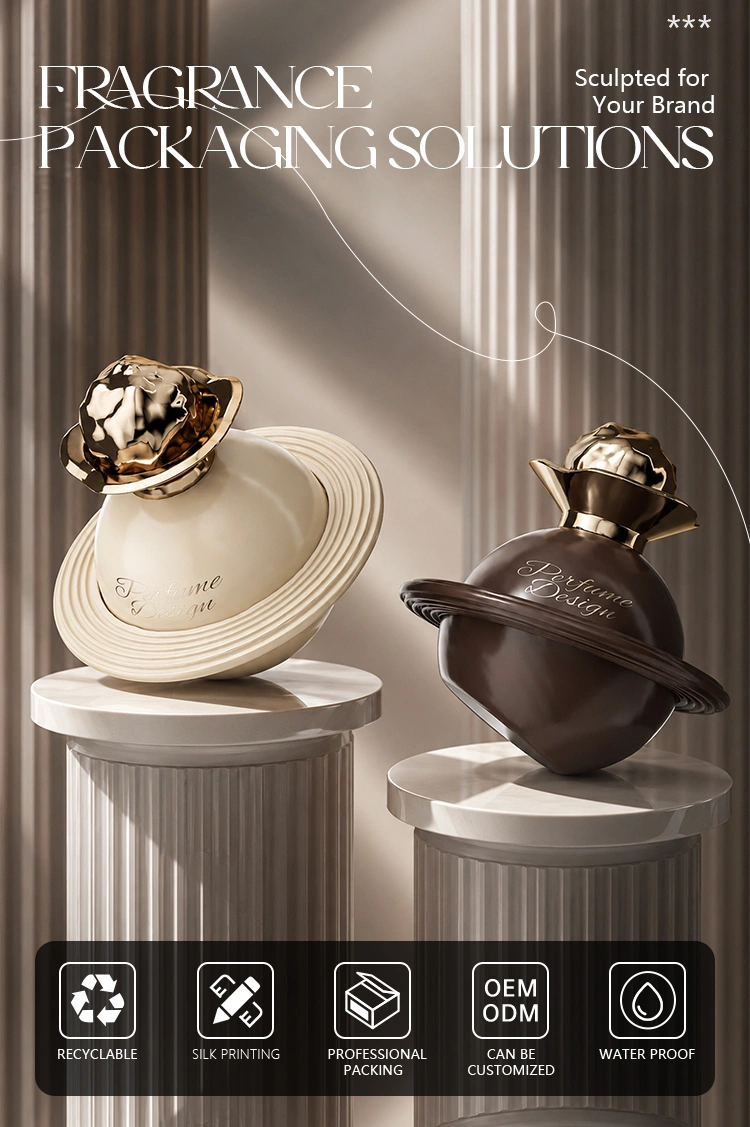 Custom matte finish perfume bottles