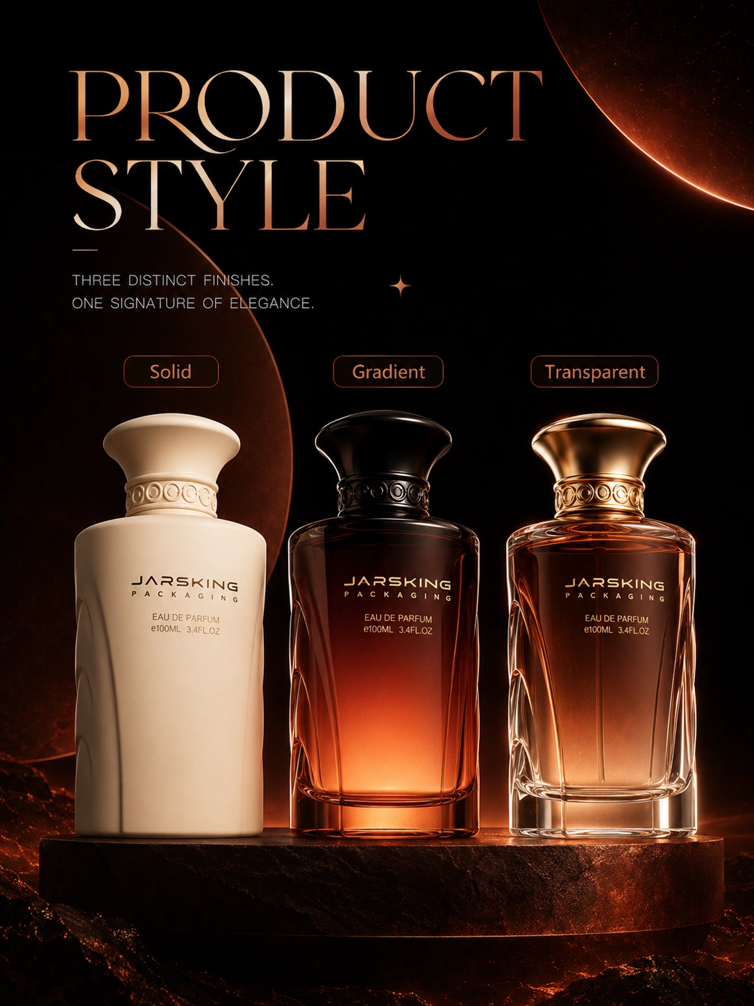 Premium gradient perfume packaging