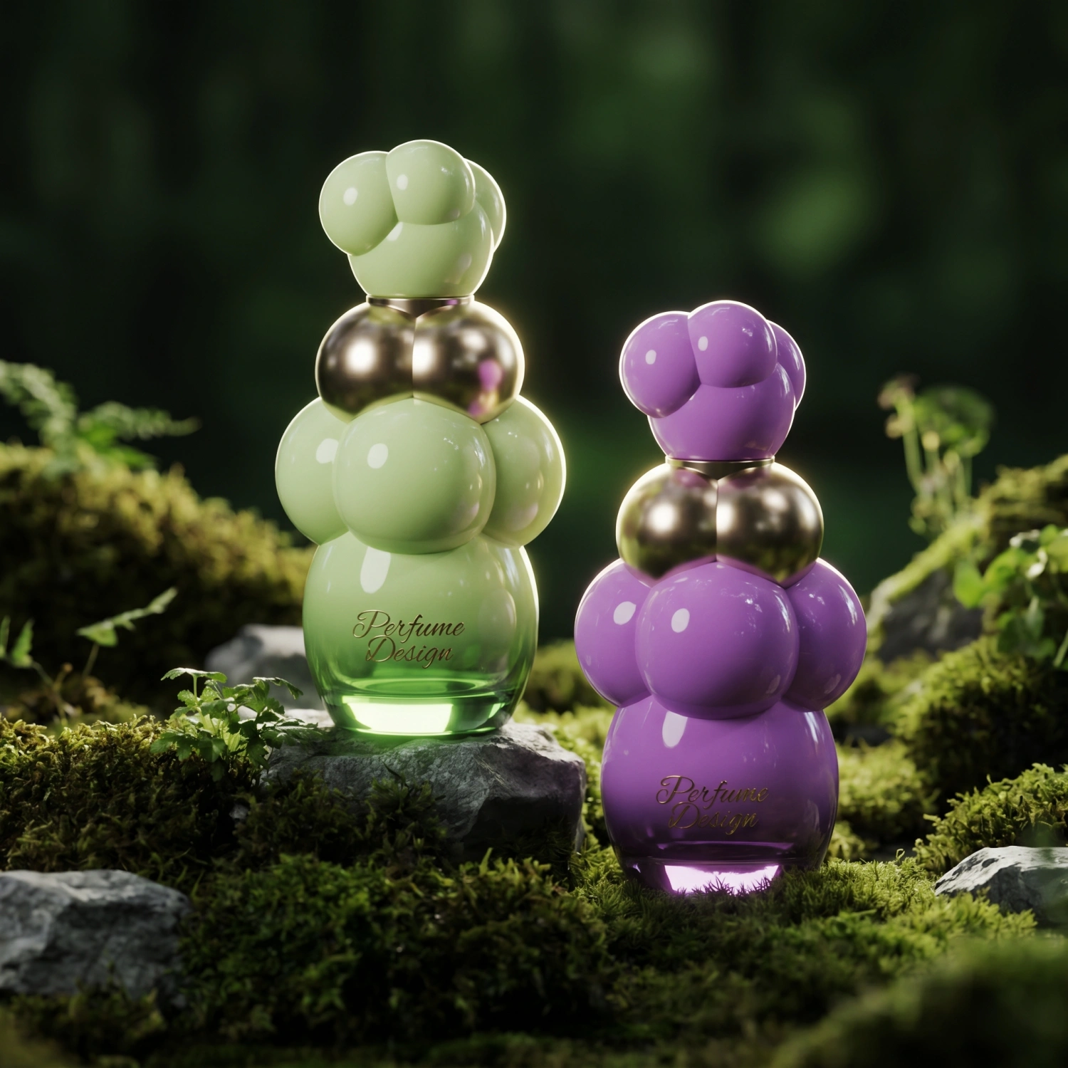 unique shaped fragrance bottle