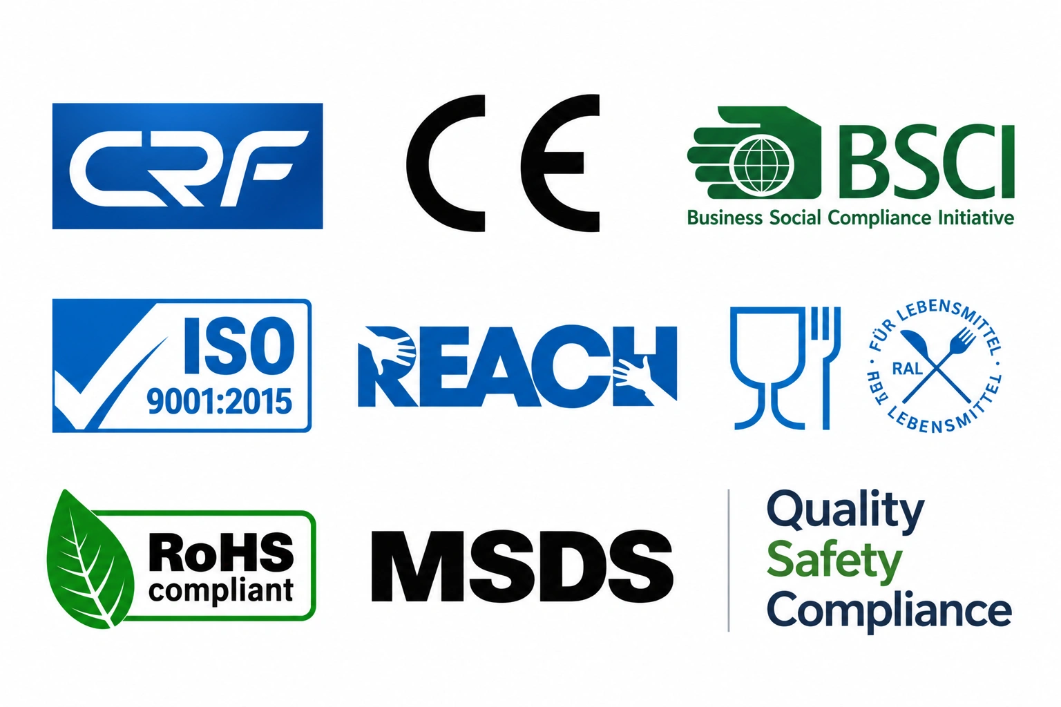 jarskingglobal-ce-bsci-iso-reach-rohs-msds