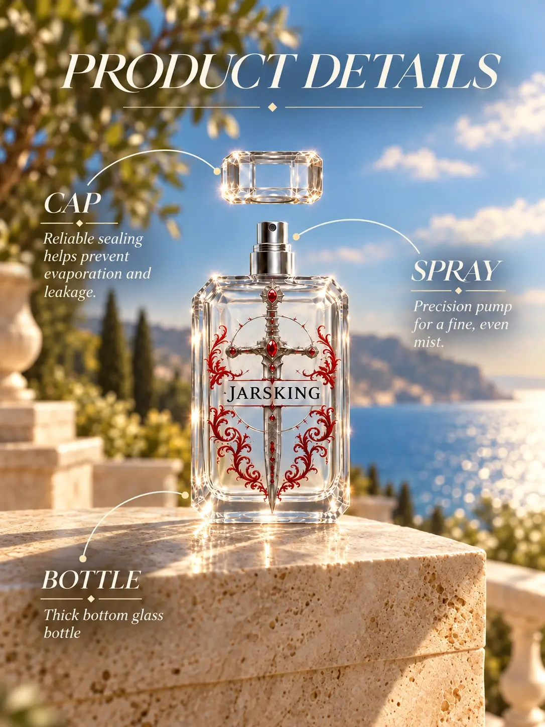 beveled edge perfume bottles