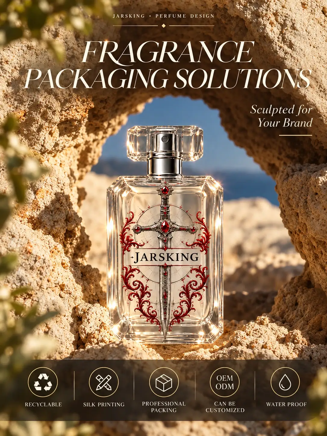 custom faceted perfume bottles