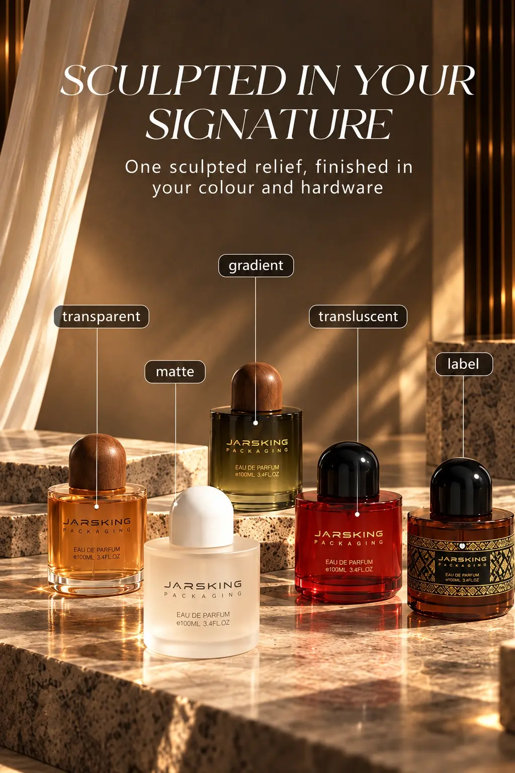 thick base glass perfume bottles wholesale
